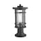 Z-Lite Jordan 1 Light Outdoor Pier Mounted Fixture, Black And Clear Seedy 570PHM-553PM-BK - alternate 4